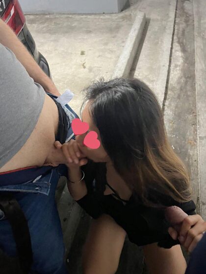 New after party dick sucking in the carpark 