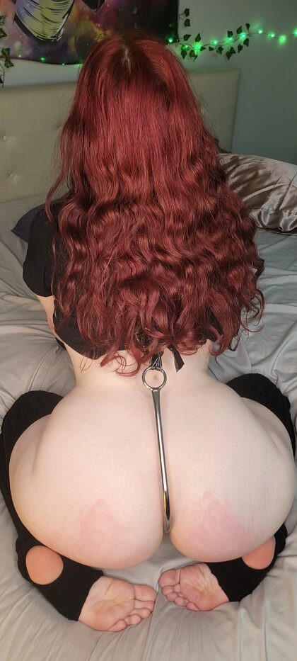This hook helps to remind me to sit up straight, and the smacks on my ass help in their own way too ;)