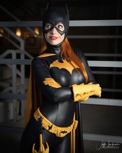 Batgirl autorstwa Amanda Lynne, sfotografowany przez Jeffa Jenkinsa