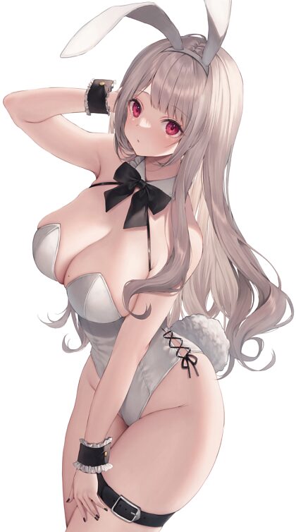 Silver-Haired Bunny Girl