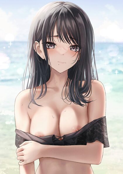 Hiori at the beach