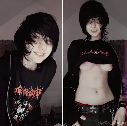 Hi can I be your emo slut for today?