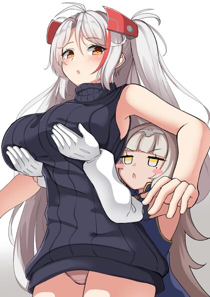 Z46 being playful with Prinz Eugen