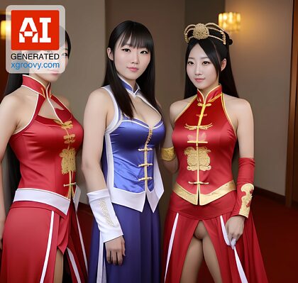 Venha se juntar a nós para uma noite selvagem de cosplay chinês, onde nos divertimos sem restrições. Foda-se como atletas!