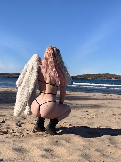 Lake Superior loves my titties