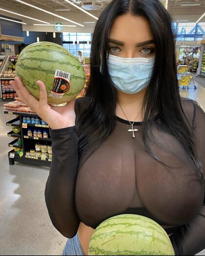 Someone said she had nice melons..