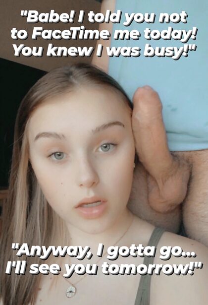 You knew I was busy...
