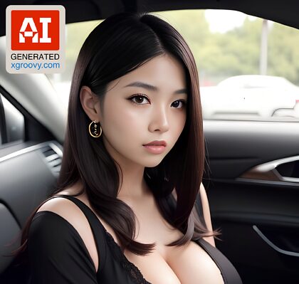She sits there, her straight black hair cascading over her busty frame. Her casual dress revealing her Indonesian beauty, her cleavage begging to be explored. Damn, she's hot. #xxx #busty #beautiful #indonesian #car #closeup