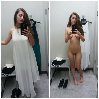 Sie sollte das Kleid kaufen