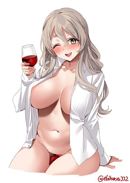 Pola letting you savour her wine