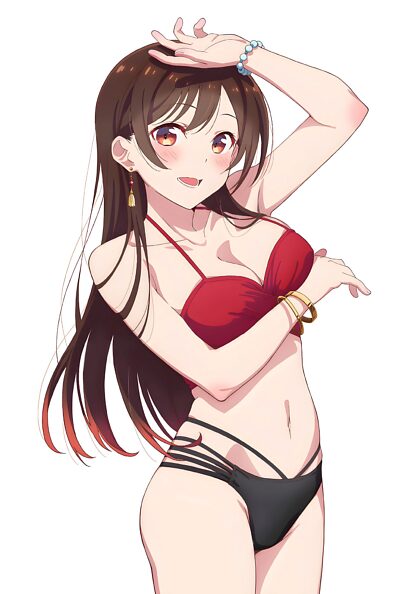 Chizuru in ihrem Bikini