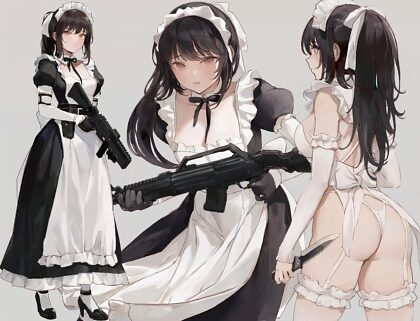 Deadly maid wears a thong