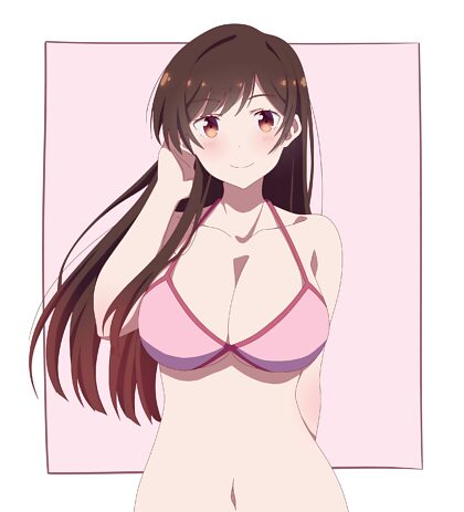 Chizuru in bikini rosa