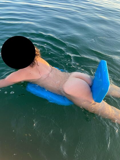 If we were swimming and she took her bottoms off?