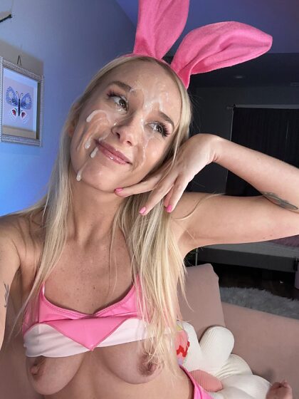 This lil Cum Bunny got what she wanted 