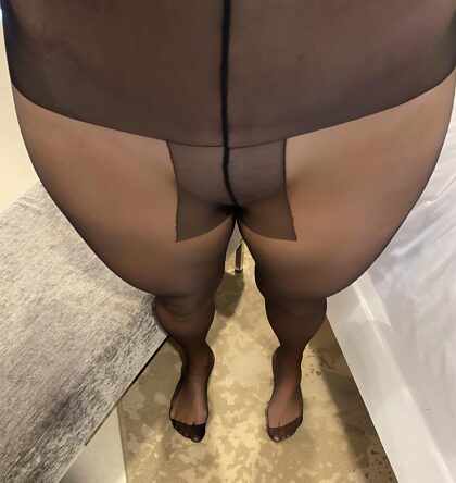Is it ok if I don’t wear panties with sheer black pantyhose?