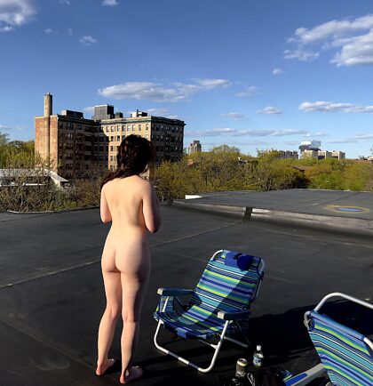 Tejados desnudos colgados en Boston