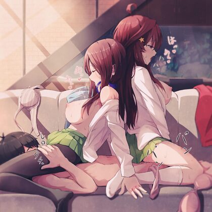 Threesome with Miku & Itsuki