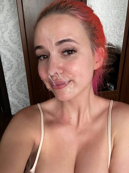 I love getting cum on my face