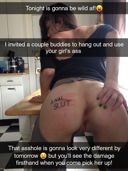 My friend is inviting his buddies over to hang out and use my girl's ass