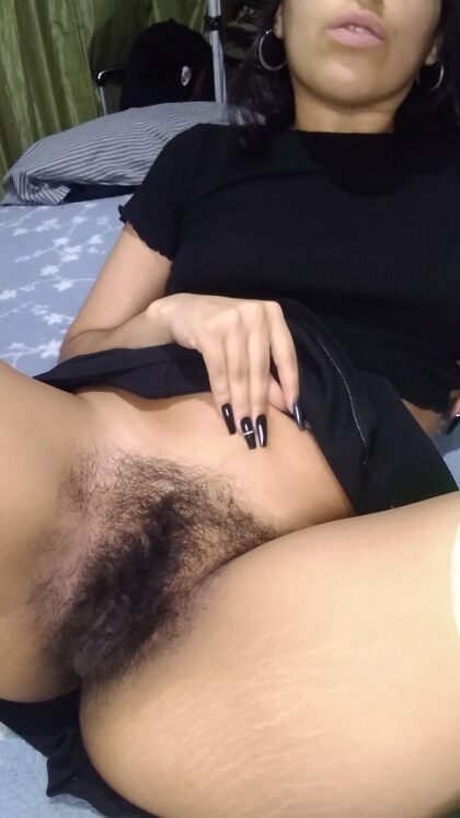 Would you eat my hairy pussy or is it too jungle for your tongue?
