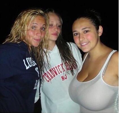 The middle on is like “why the fuck does this bitch have to take off her sweater for the picture? It’s 40 degrees outside”