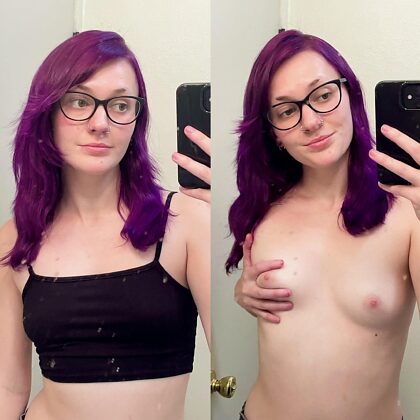 Can I still be your goth slut in no makeup and glasses?
