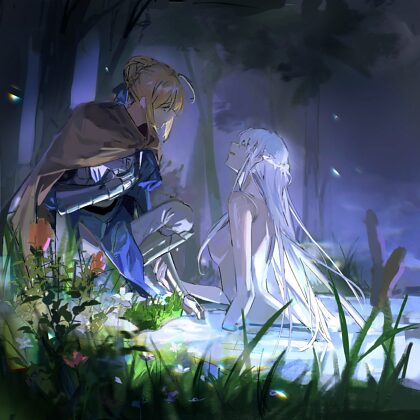 Artoria And The Lady Of The Lake