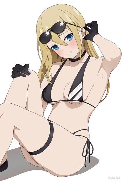 Hayasaka in bikini