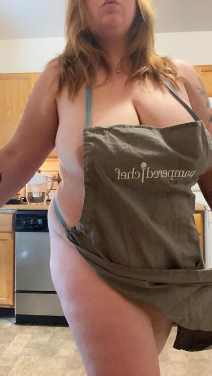 U come home and I’m cooking dinner and this is all I’m wearing….what do u do?