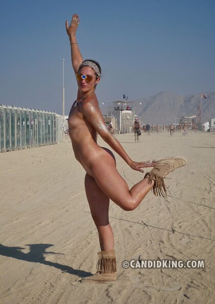 Burning Man sieht lustig aus