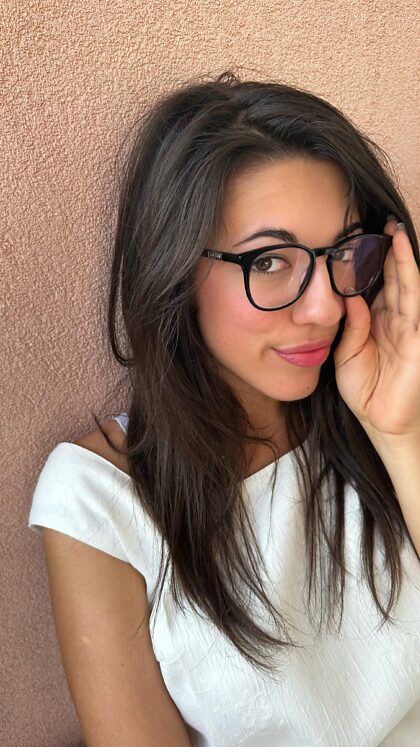 Glasses making me seem like a cute secretary