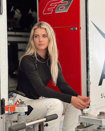 Motorsports driver Lindsay