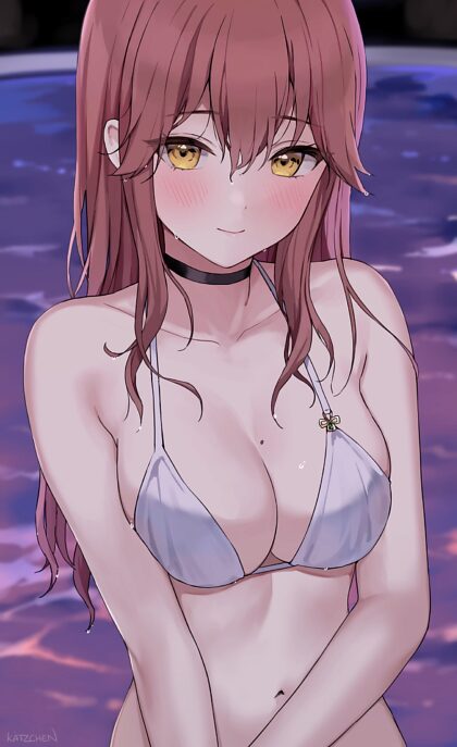 Liliya in een bikini