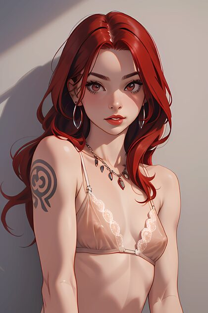 Inked redhead