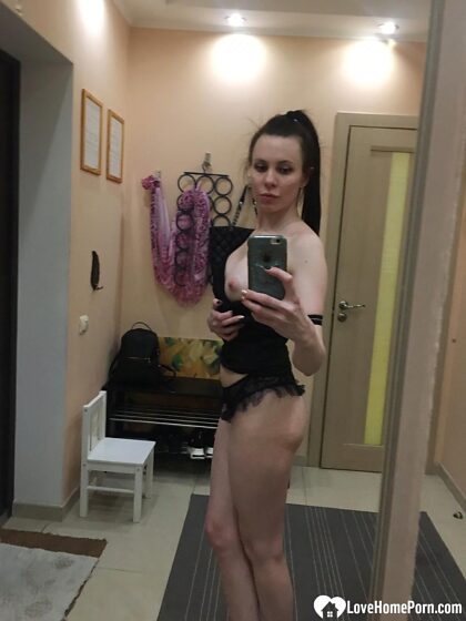 Sexy spiegel-selfies in mijn favoriete lingerie