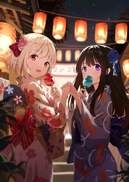 Chisato and Takina-chan on a date