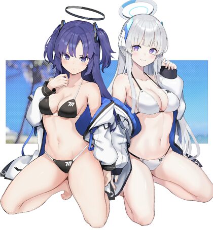 Bikini Yuuka i Noa