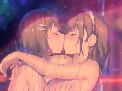 Kissing in the shower