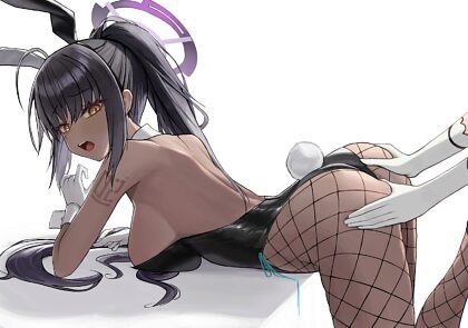 Asuna Grabbing Karin’s Bunny Butt