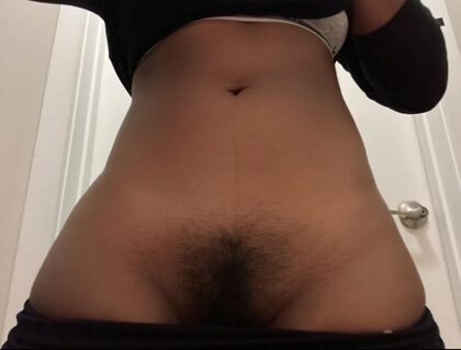 my ex used to tell me it looked better shaved but i like the bush. what do you think?