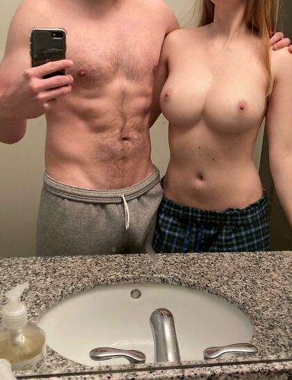 Right before getting in bed, would anyone want to join us? ;)