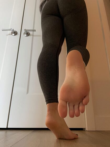 Would you lick my soles? Just got back from the gym