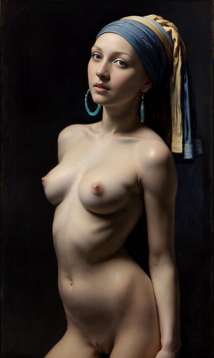 Naughty Girl with a Pearl Earring