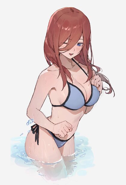 Miku en bikini azul