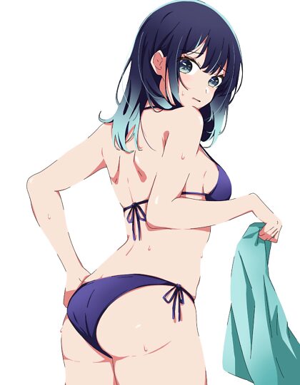 Akane in ihrem Bikini