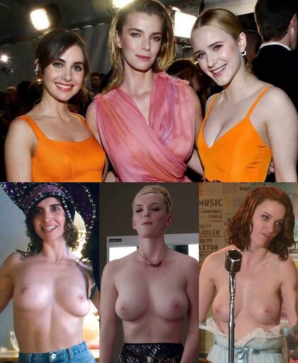 Alison Brie, Betty Gilpin and Rachel Brosnahan make a great trio..