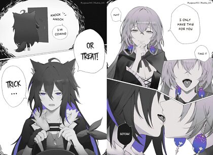 Trick or treat with Bronya and Seele