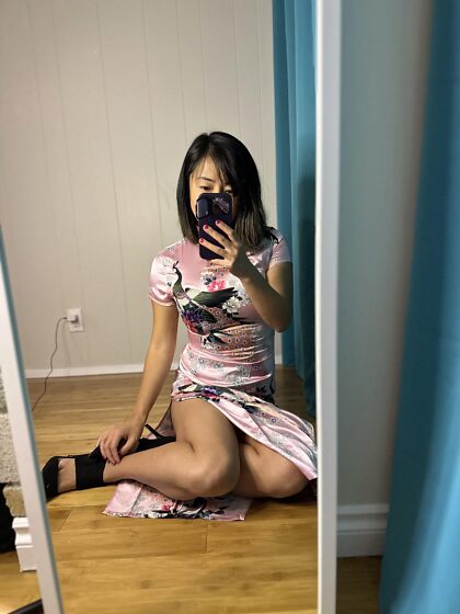 Like my new cheongsam? Now help me take it off…or leave it on. Just don’t rip the dress.