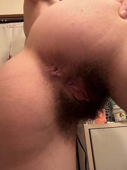 Would you sniff and suck my hairy pussy
